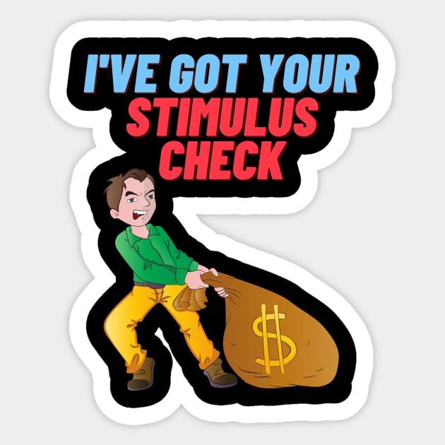 stimulus check stimulus package Sticker by Wavey's